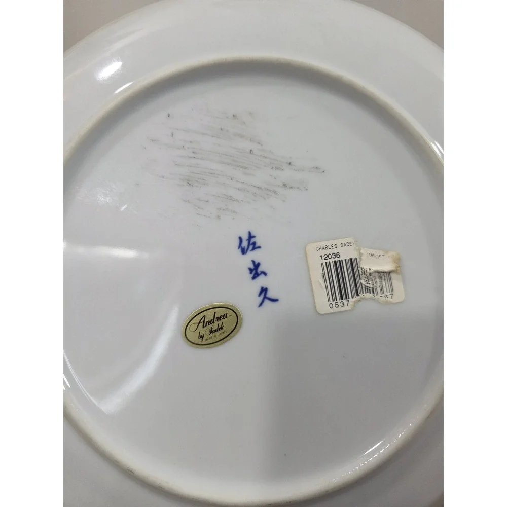 VTG Andrea By Sadek JAPAN Blue & White Floral 12